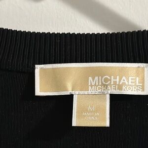 Black Cardigan with Gold Buttons